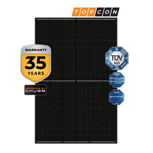 SMARTSUN ENERGY TOPCON N-TYPE 480 BI-FACIAL SVART