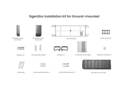 SigenStor Installationssats för markmonterad