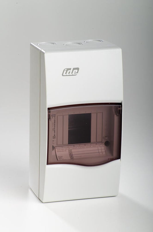 Installationsbox 4 mod transparent IP40